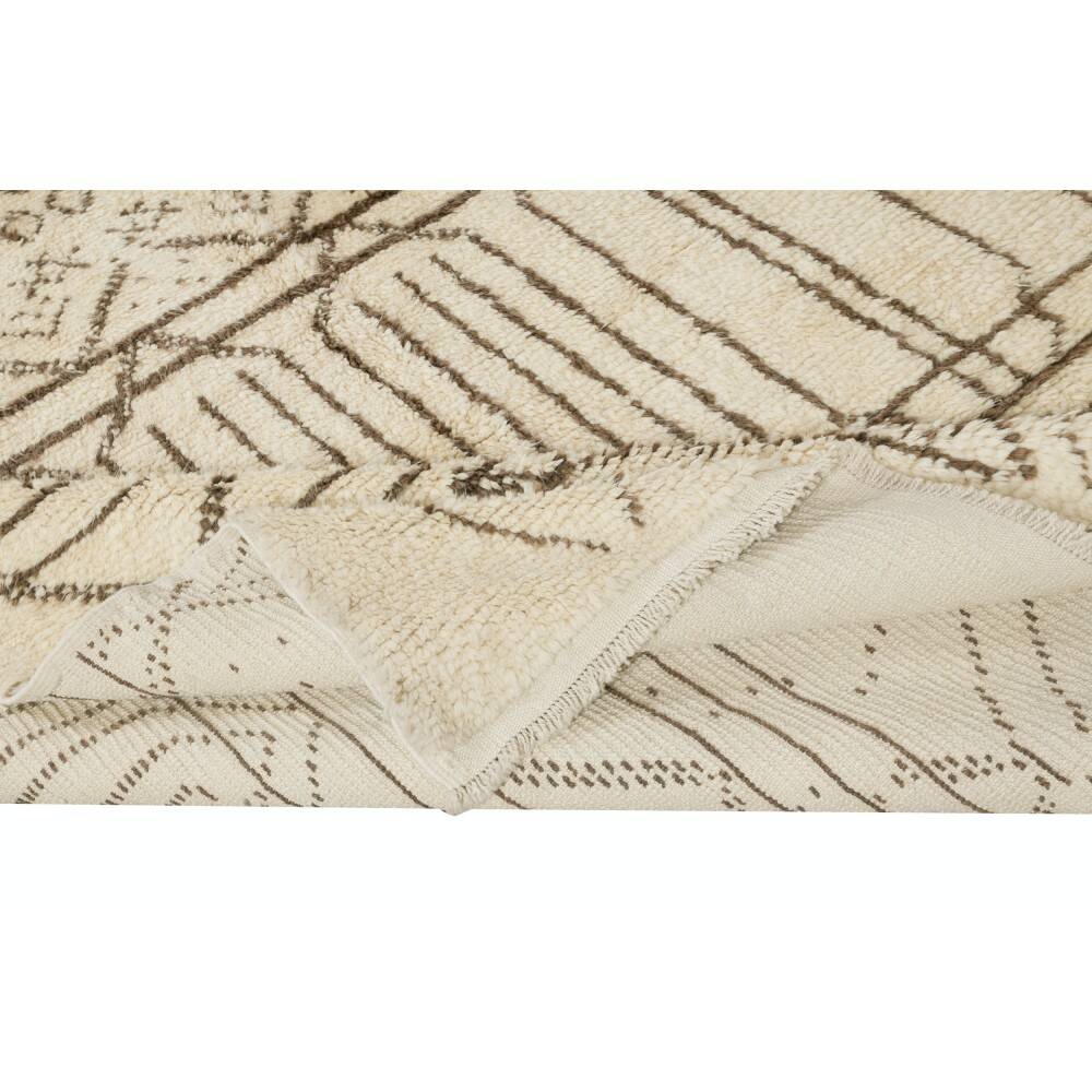 Moroccan Tulu Rug, 100% Natural Wool, Modern Handmade Carpet