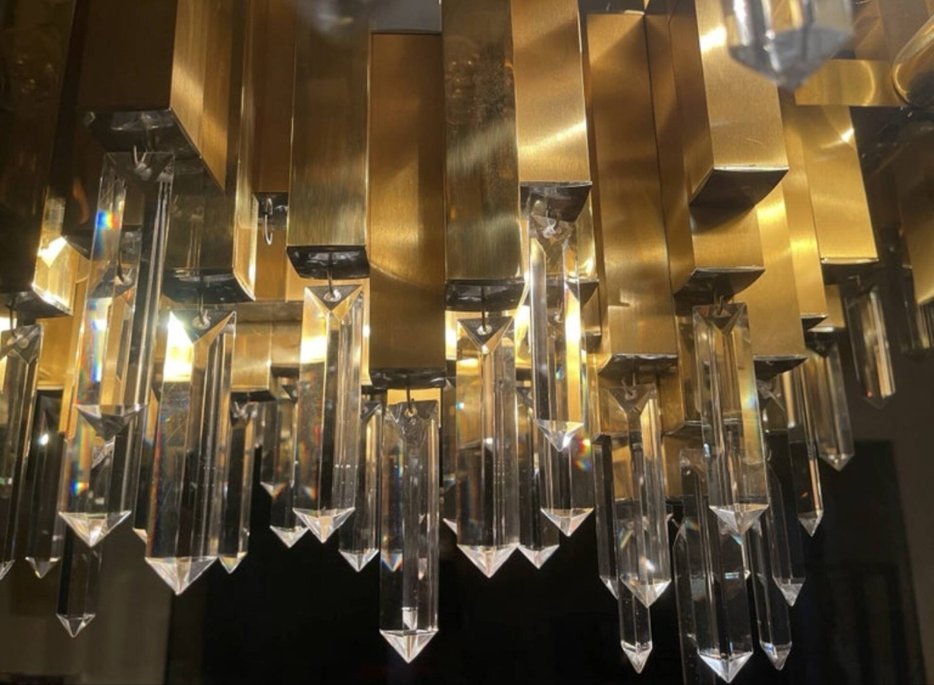 Bd Lumica chandelier in brass, 12 lamps, unique model.