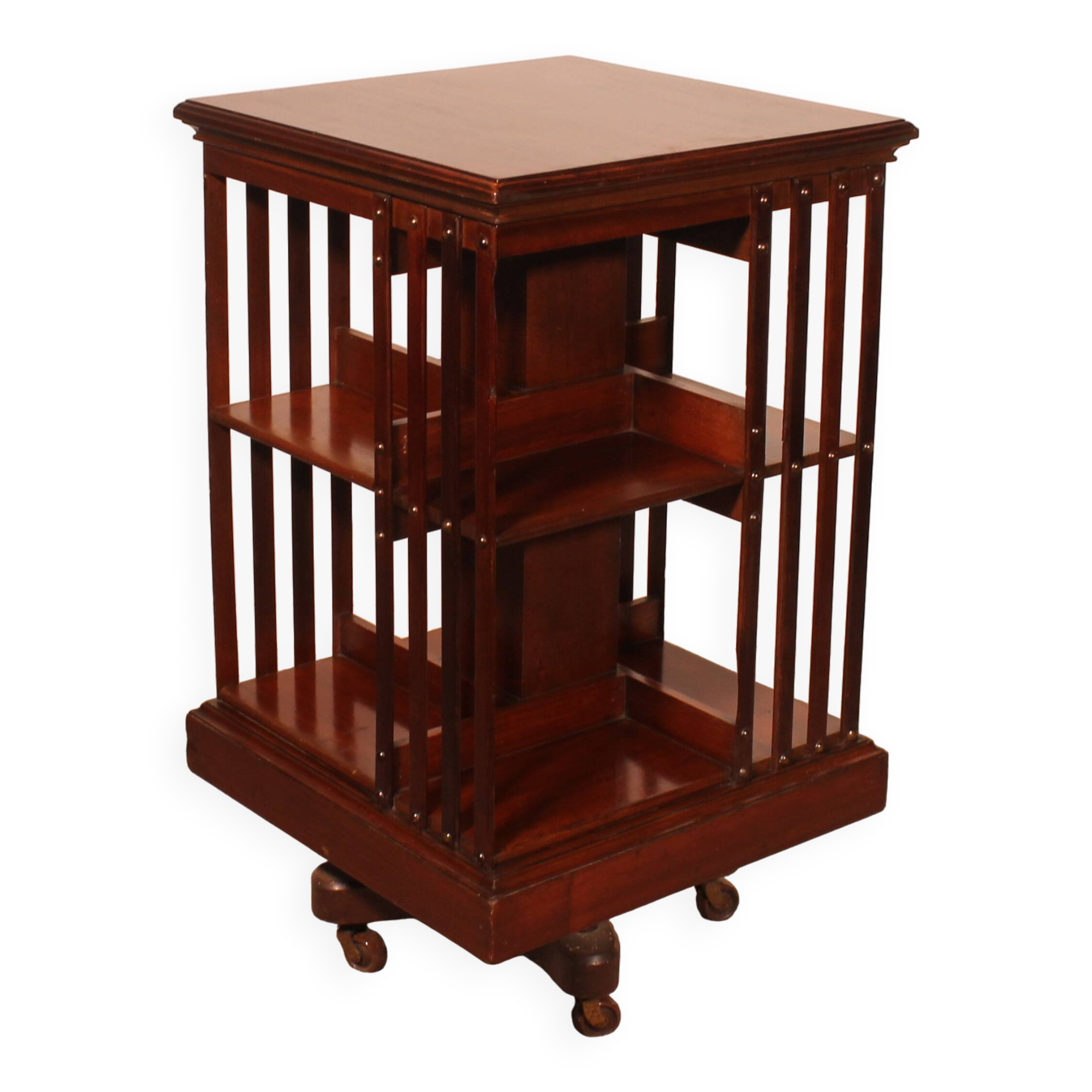 Revolving Bookcase with Iron Base - 19th Century