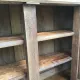 Wall storage unit in Henri IV style made of solid oak.