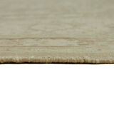 Hand-knotted persian vintage 1970s 211 cm x 286 cm beige wool carpet