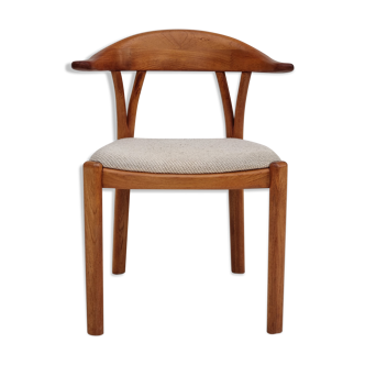 1960s, Danish design, armchair, teak wood, wool, original very good condition