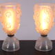 Design set of blown Murano glass table lamps by Barovier & Toso, 1950s