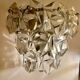 Kinkeldey applied crystal glass chrome structure, 1970s