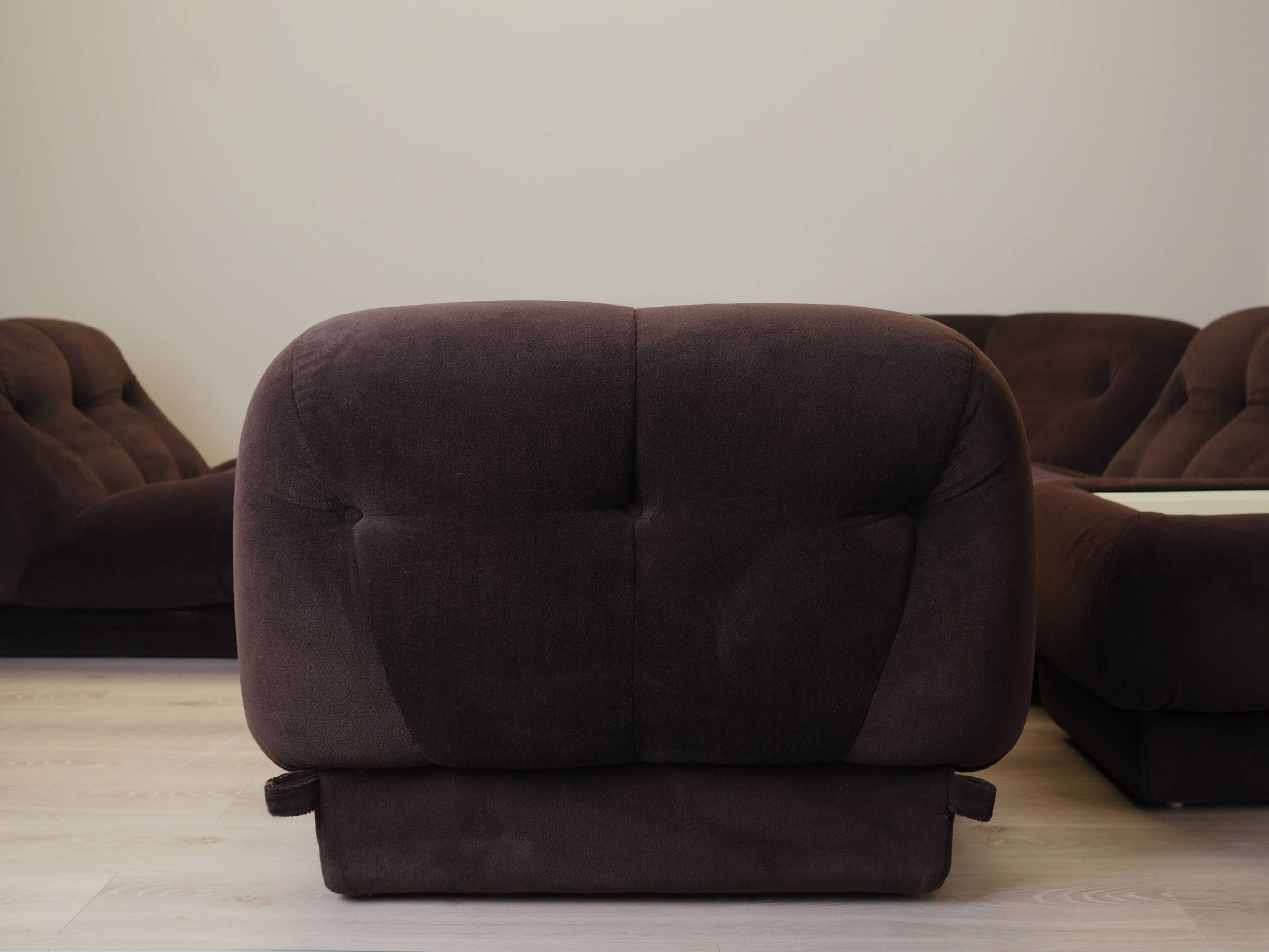 Living room set, Italian design, 1970s, designer: Rino Maturi, manufacturer