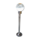 Lampadaire vintage chromé Murano Mazzega