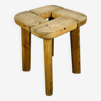 Tabouret Finnsauna Olof Ottelin style brutaliste, années 60