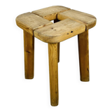 Finnsauna Olof Ottelin brutalist style stool, 1960s