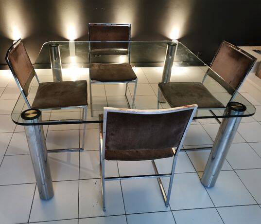Four Marco Zanuso chairs from the 70s
