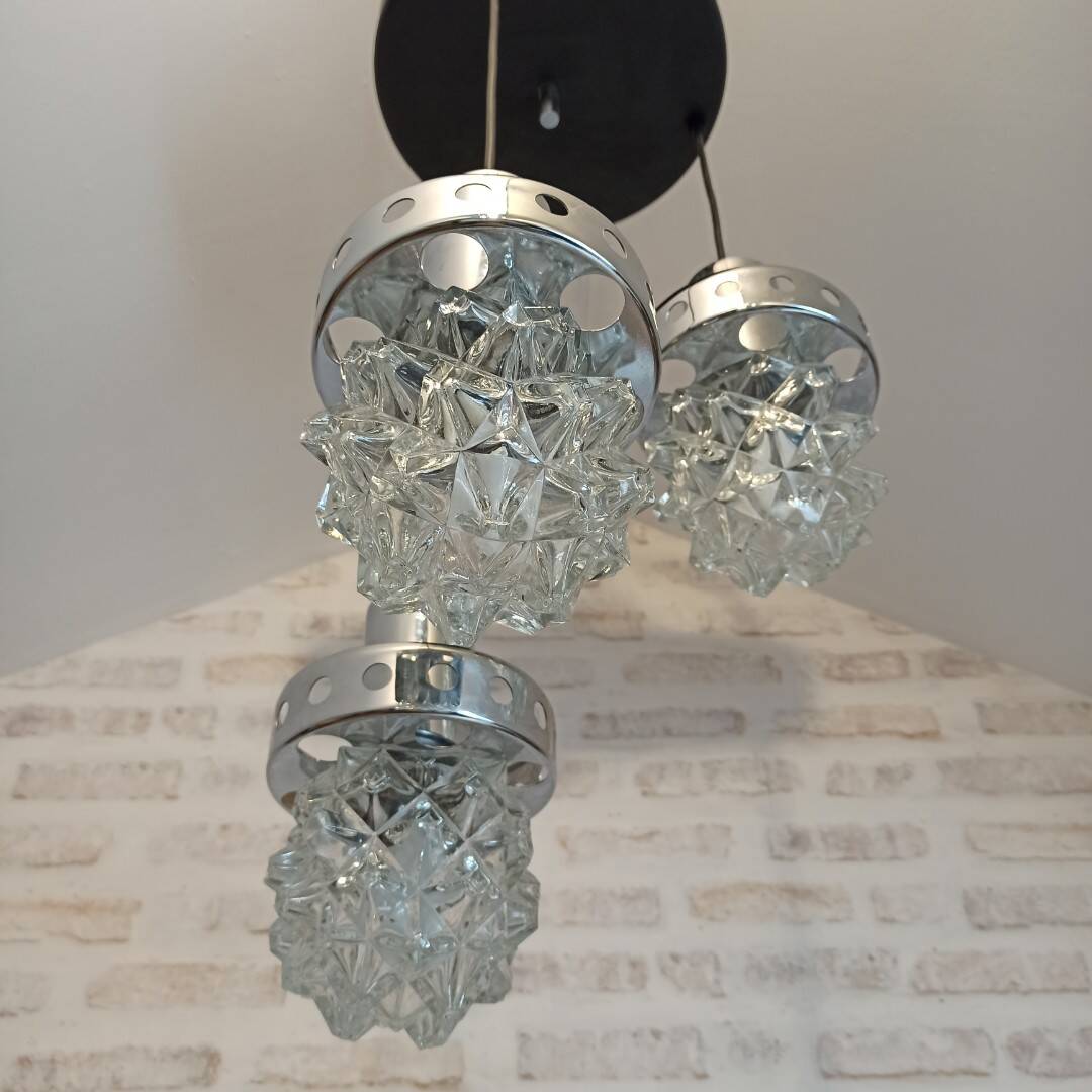 Seventies waterfall chandelier