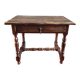 Antique farmhouse table in solid oak – rustic Louis XIII desk