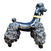 Groomed Poodle in Iridescent Ceramic, 1950
