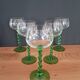 5 white wine glasses from Alsace from the 1970s