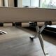White Barcelona chair with ottoman – Knoll 2012 Edition -