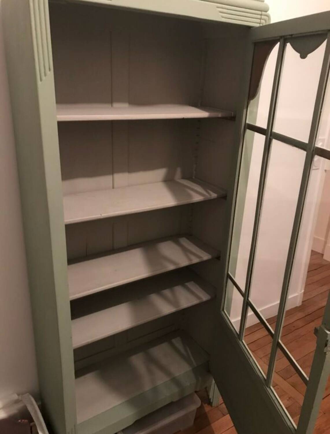 Vintage glass cabinet
