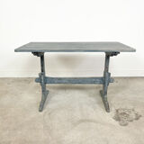 Blue painted swedish antique farmhouse table