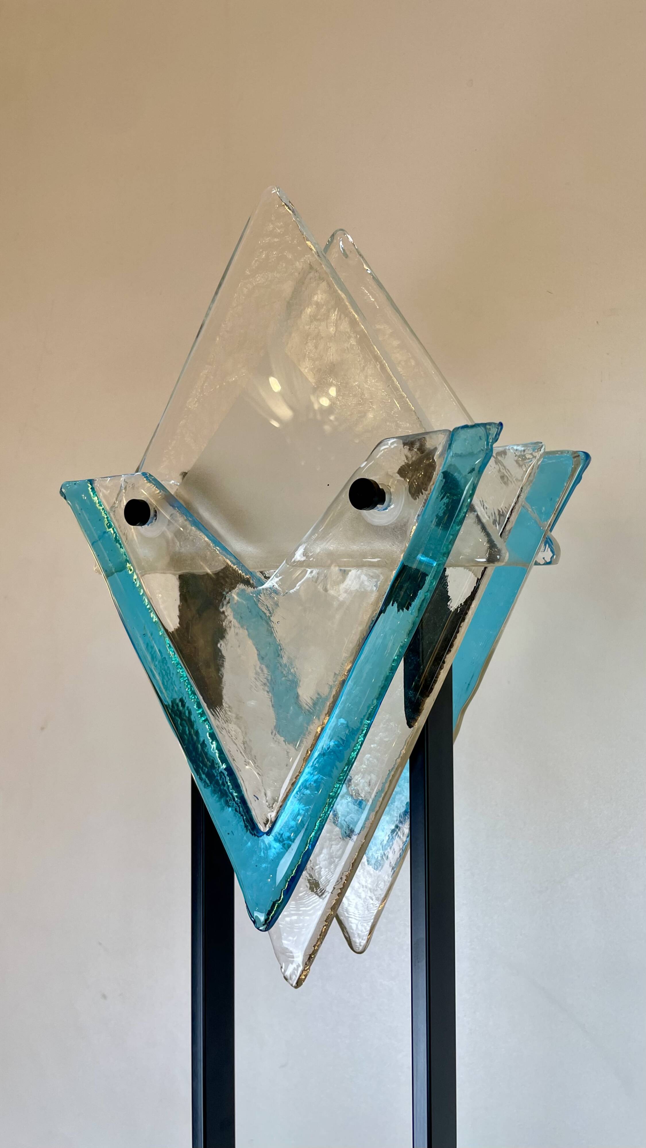 Post-Modern Floor Lamp att. to Mazzega, Italy, 1980s