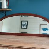 Art Deco mirror Beveled carved wood frame size