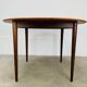 Table ronde scandinave en teck, 1960