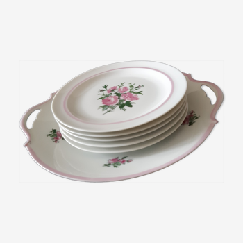 Porcelain d'Auteuil cake service