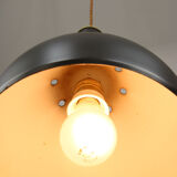 Suspension vintage noir et laiton