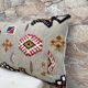 Housse de coussin faite main | Coussin Kilim bohème | Décoration berbère ma