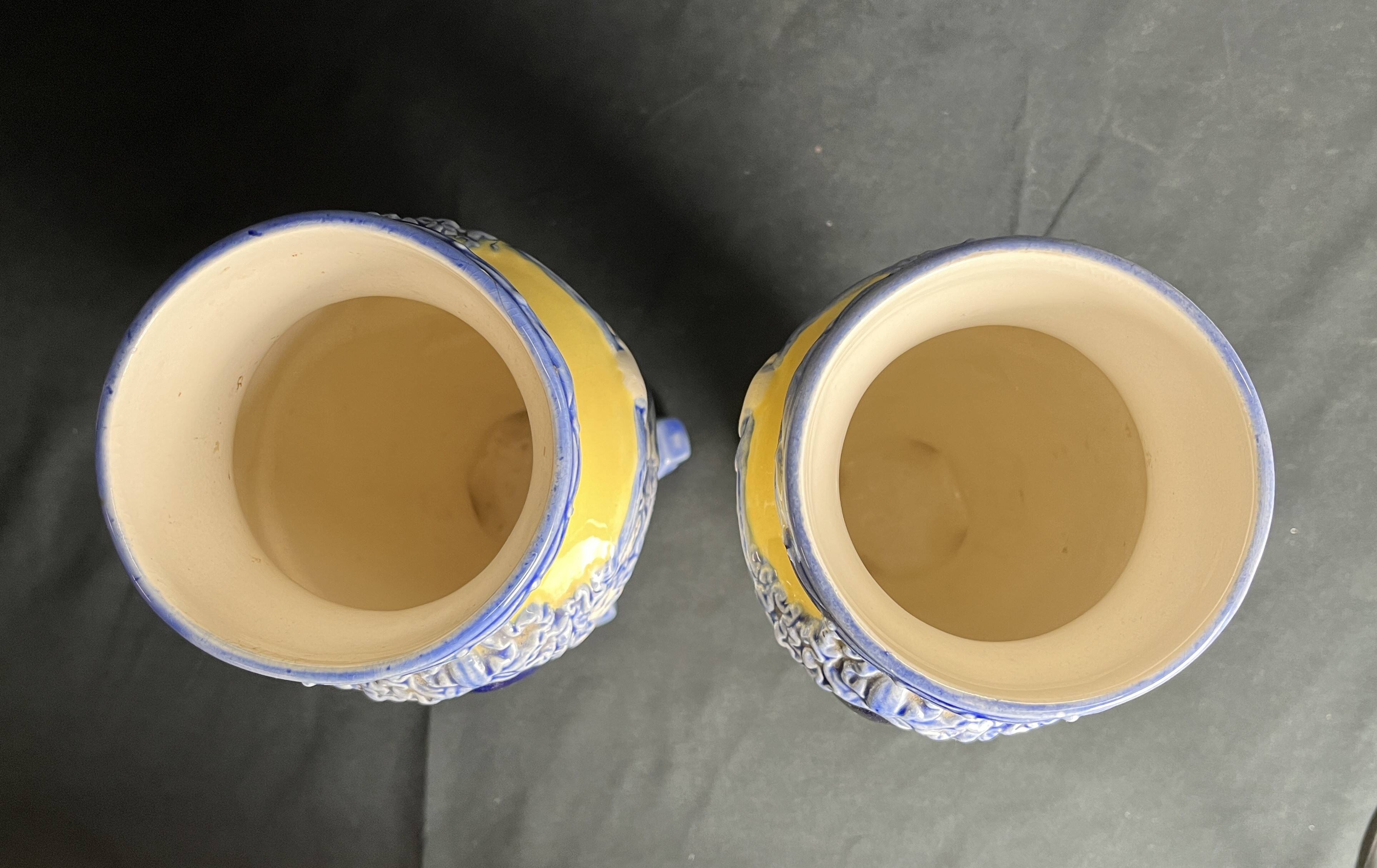 Art Nouveau 3-piece Fives Lille set by Bryun circa 1900