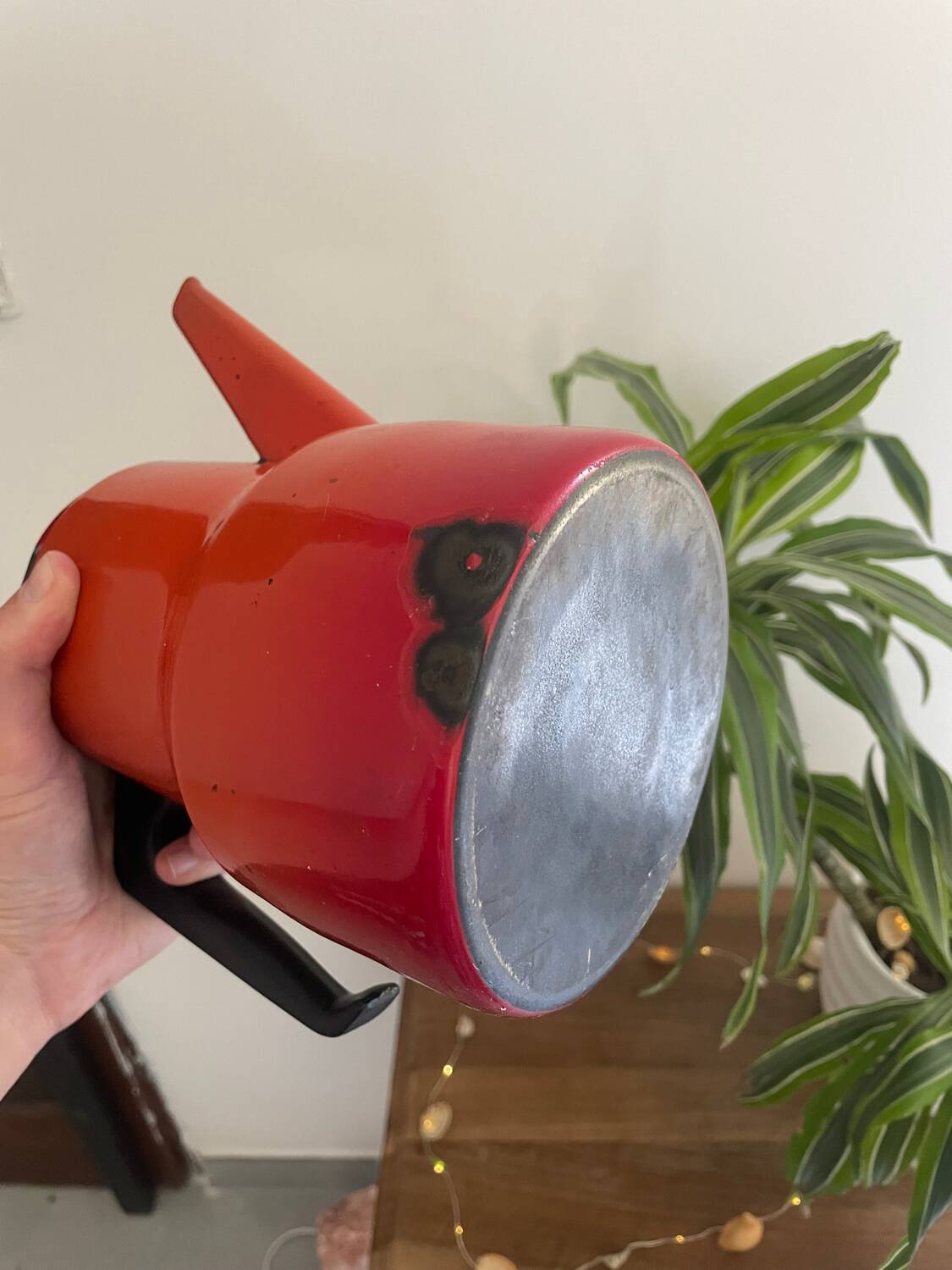 Vintage enamel coffee pot