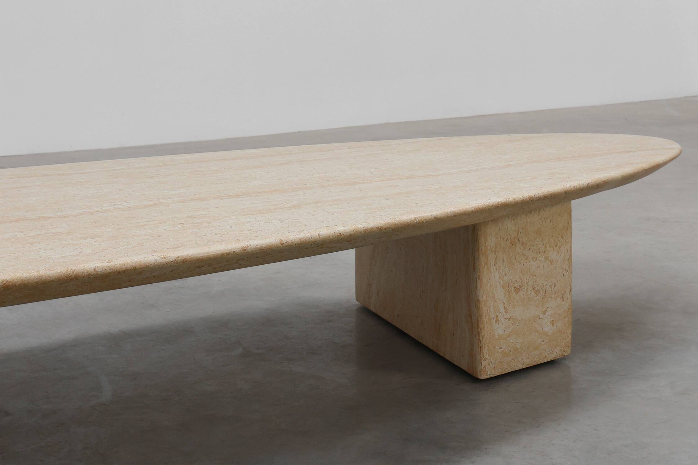 Travertine‑Look Coffee Table by Eichholtz, Germany, 20th Century