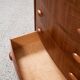 Midcentury Danish chest of 6 drawers in teak 1960s - bowed front