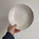 Set of 5 deep fish plates Salins-les-Bains – white earthenware