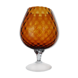 Amber glass cup