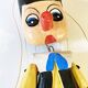 Marionnette Pinocchio en bois peint