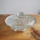 Chiseled glass candy box