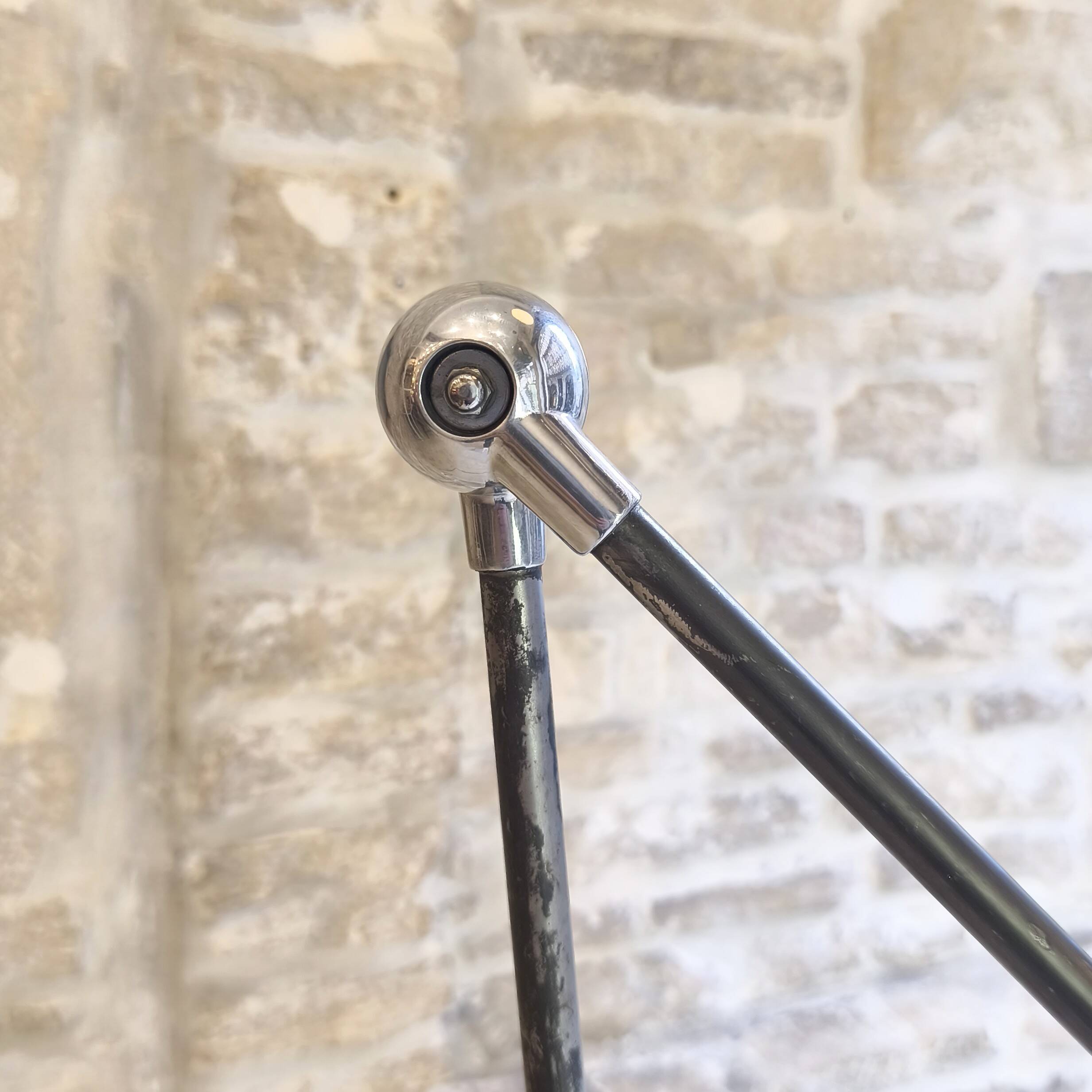 Vintage industrial floor lamp with 3 arms, Jieldé