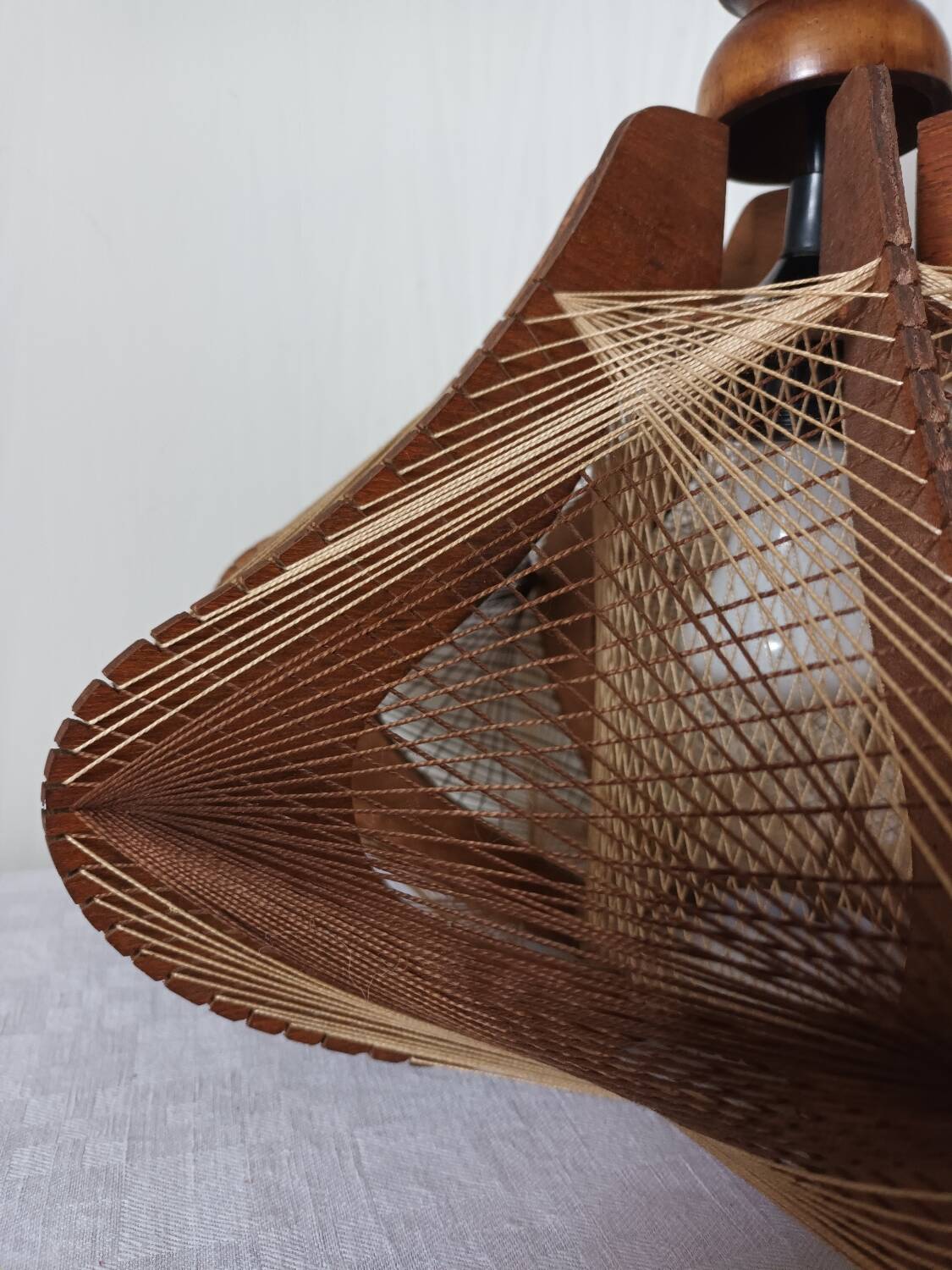 Scandinavian vintage wire pendant light