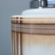 1930s Napako Art Deco pendant light in chrome and glass, restored, new wiring