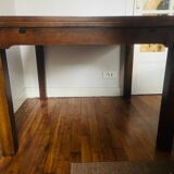 Solid wood table with extensions