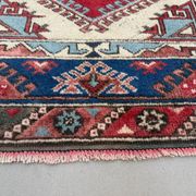Turkish tribal rug natural dyes 200x120 cm vintage Turkish carpet 2521