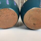 Pots en grès signé L. Pointu