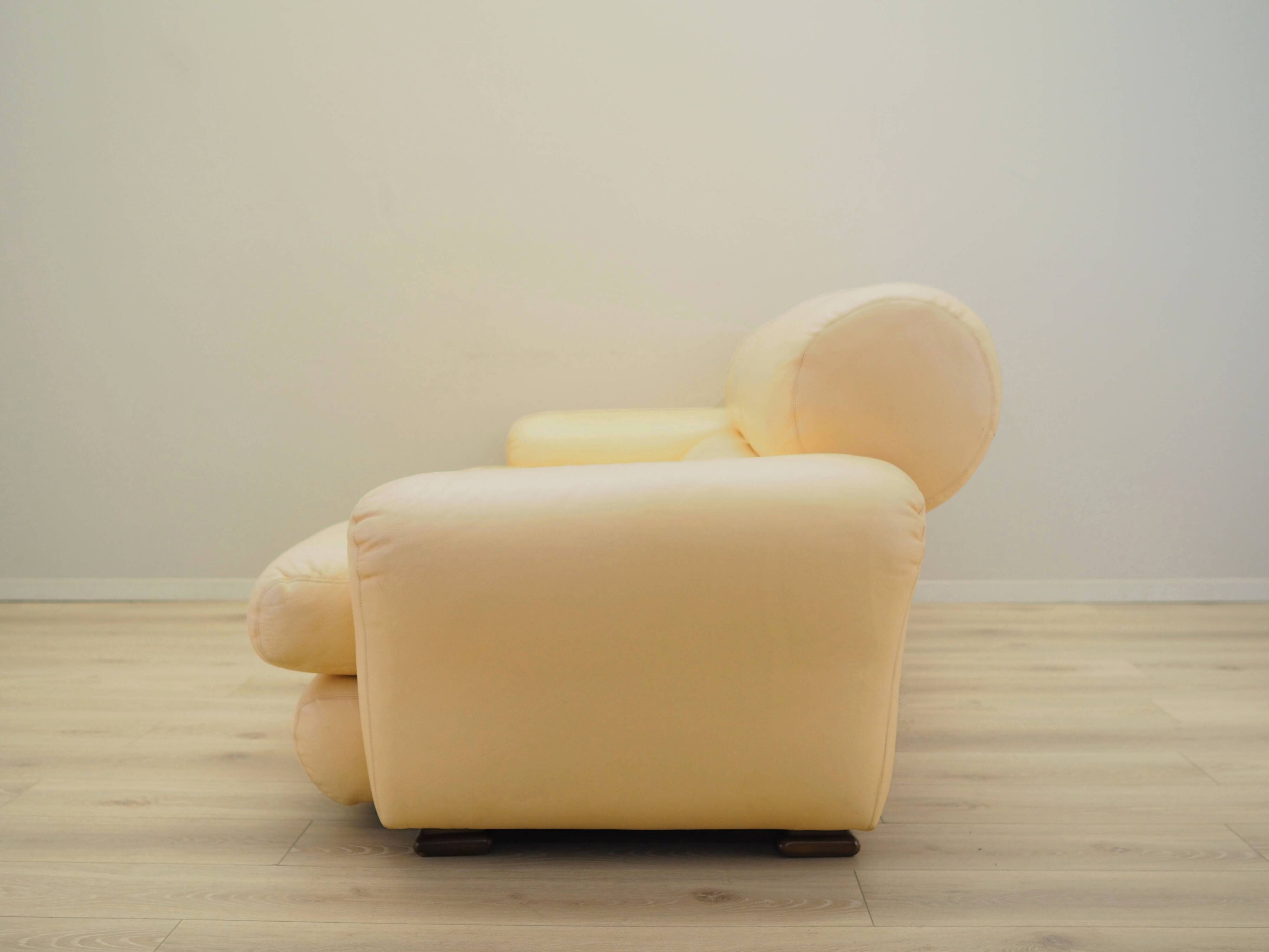 Leather sofa, Italian design, 1960s, production: Italy