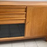 Enfilade 1960s en bois clair