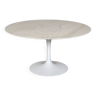 Table à manger tulipe ronde vintage en marbre par Eero Saarinen pour Knoll, 1970