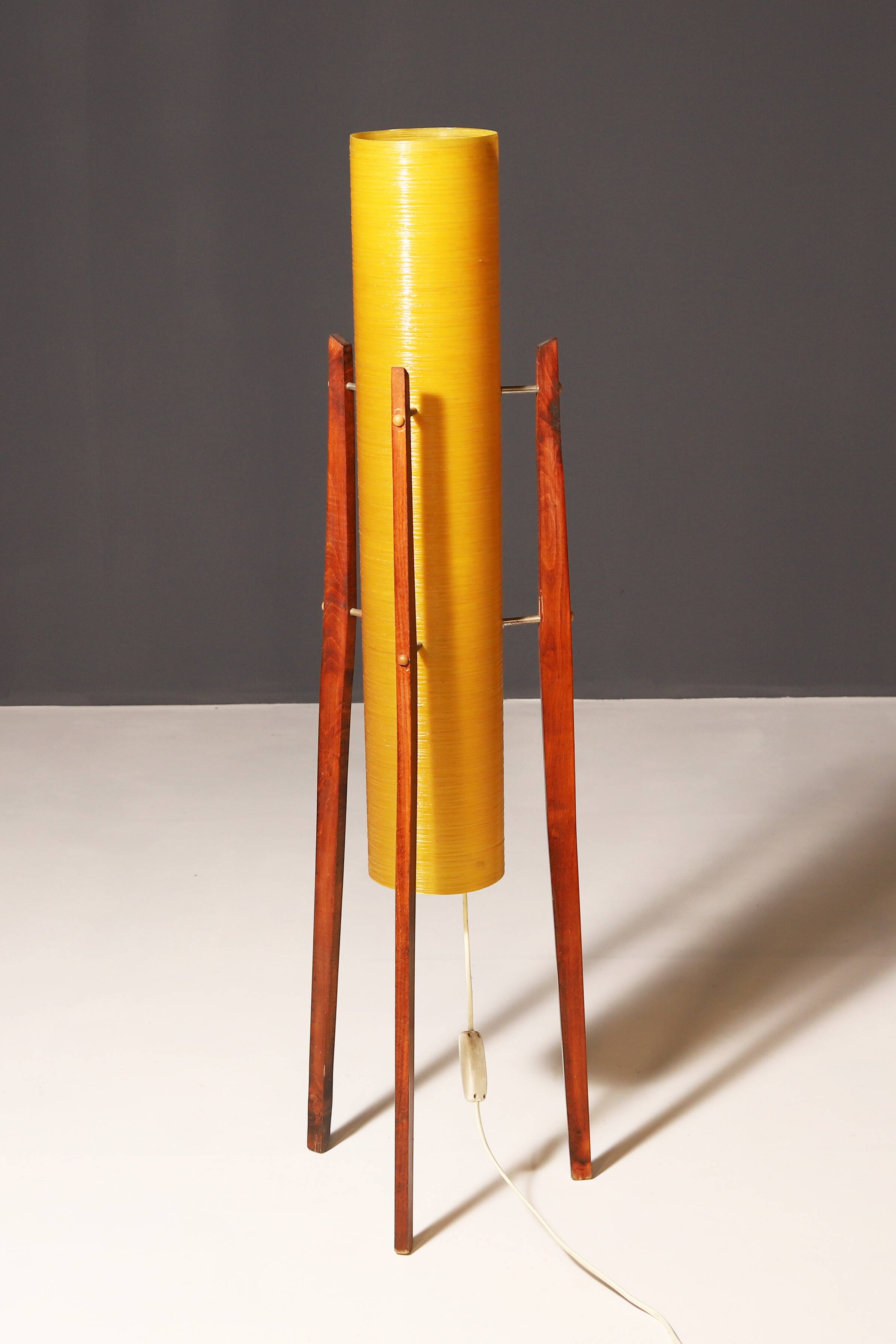 Lampadaire Rocket en fibre de verre du milieu du siècle, années 1960, Tchécoslovaquie