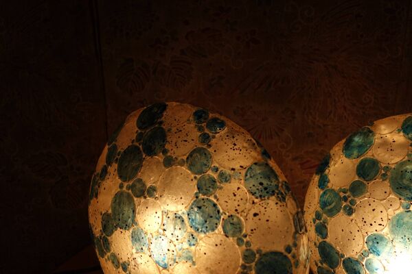 Paire de lampes de chevet contemporaines