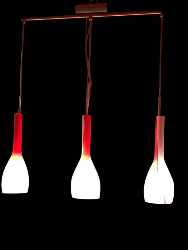 Suspension de Luciano Vistosi en verre de murano années 80