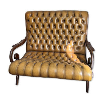 Chesterfield style tufted sofa