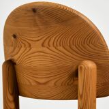 Pine dining set by Rainer Daumiller for Hirtshals Savvaerk, set of 7