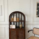 Vintage rattan and caning shelf bookcase
