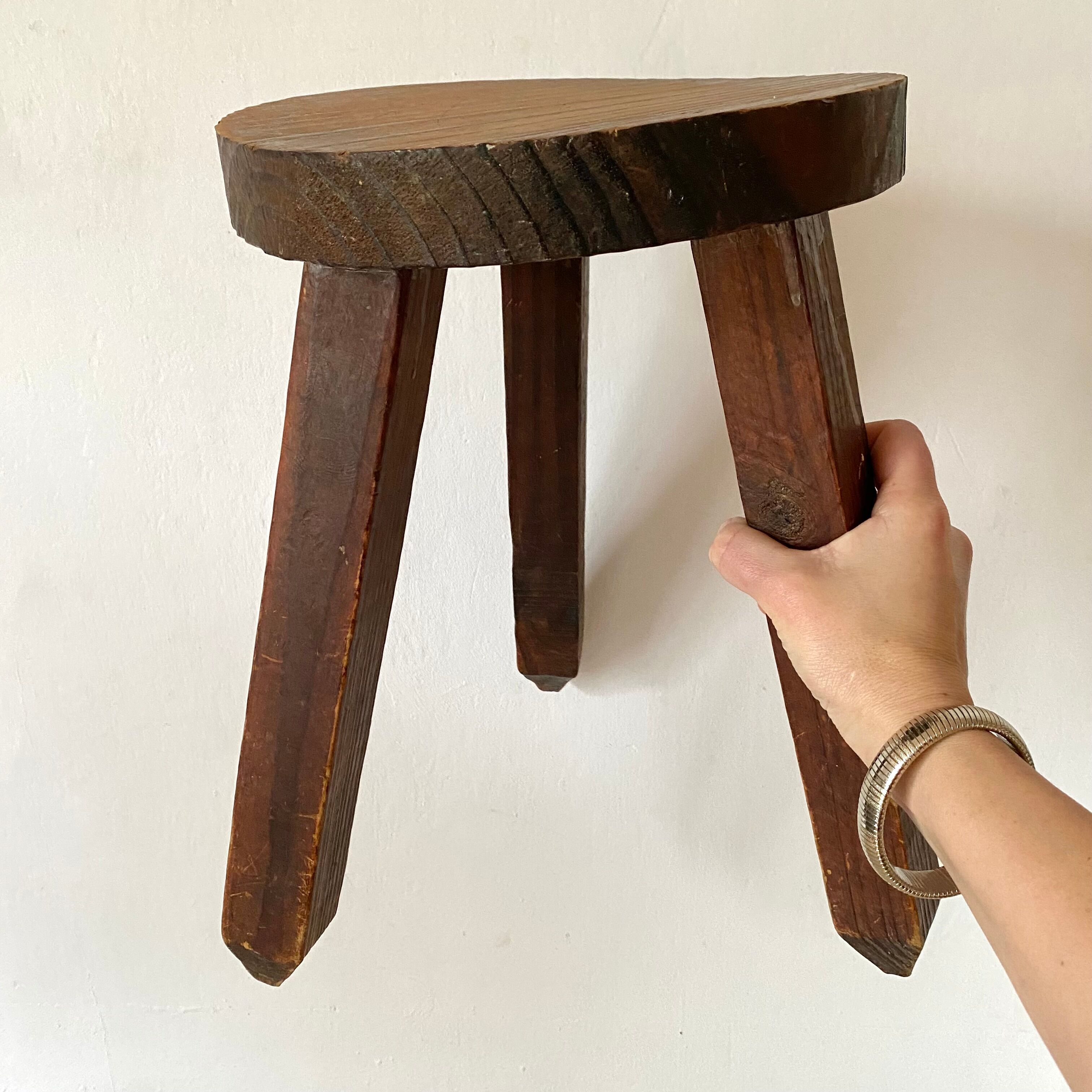 Vintage tripod stool
